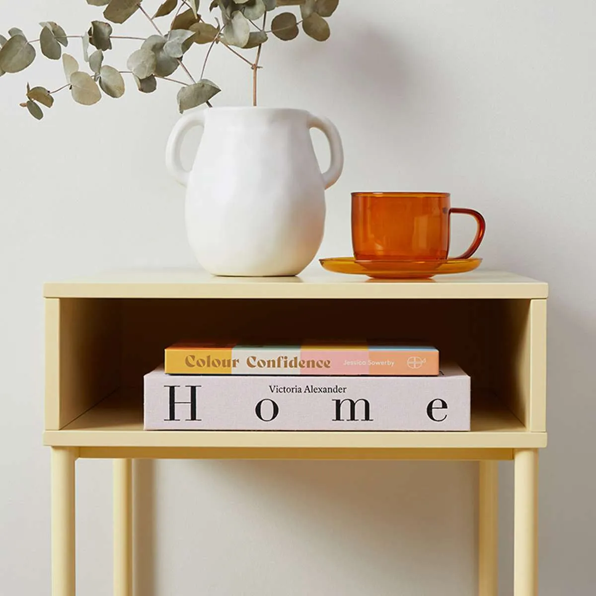 Jude Bedside Table - Butter Yellow Mocka