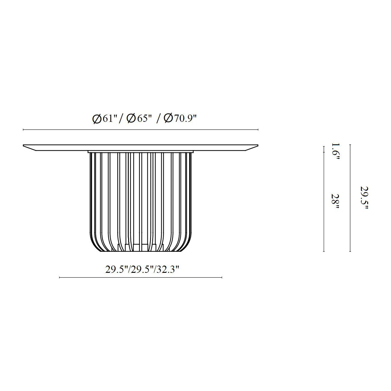 Juice Round Dining Table