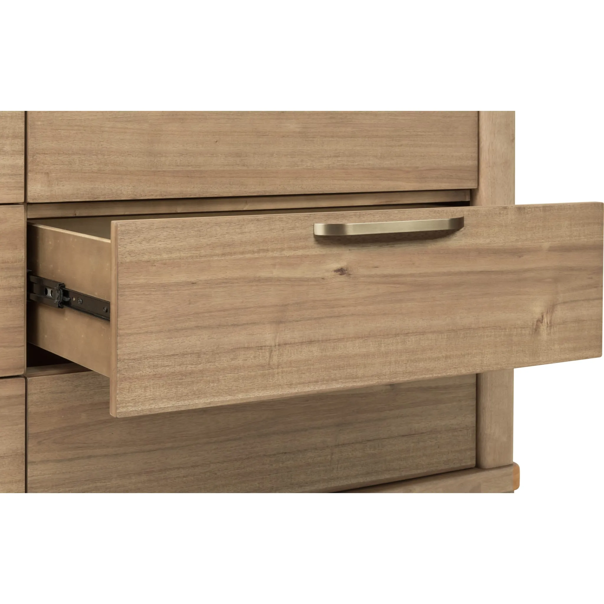 Kione Six Drawer Acacia Wood Dresser in Lioness Modus
