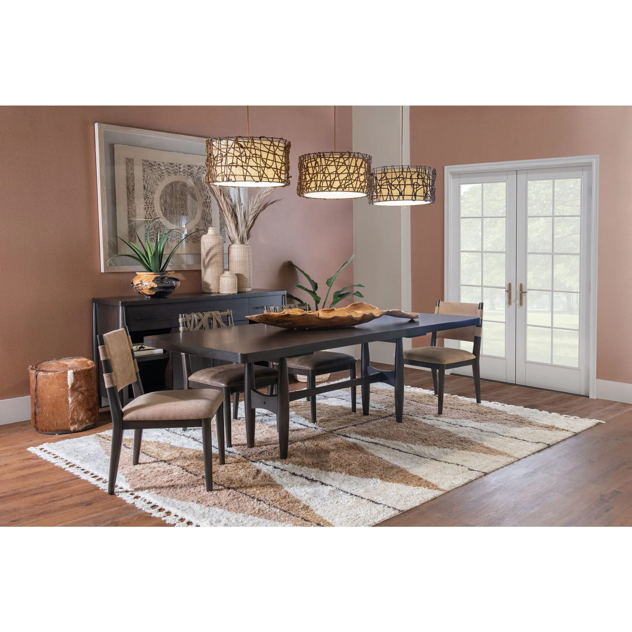 Koko Extendable Rectangular Dining Table in Minx Modus