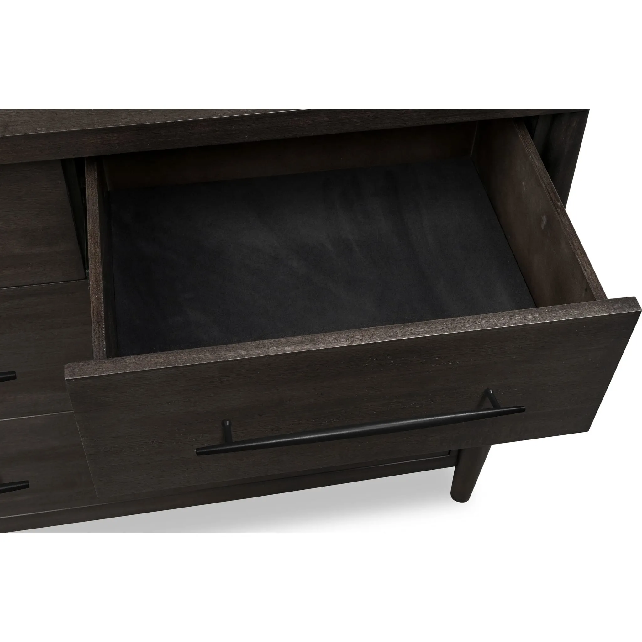 Koko Seven Drawer Acacia Wood Dresser in Minx Modus