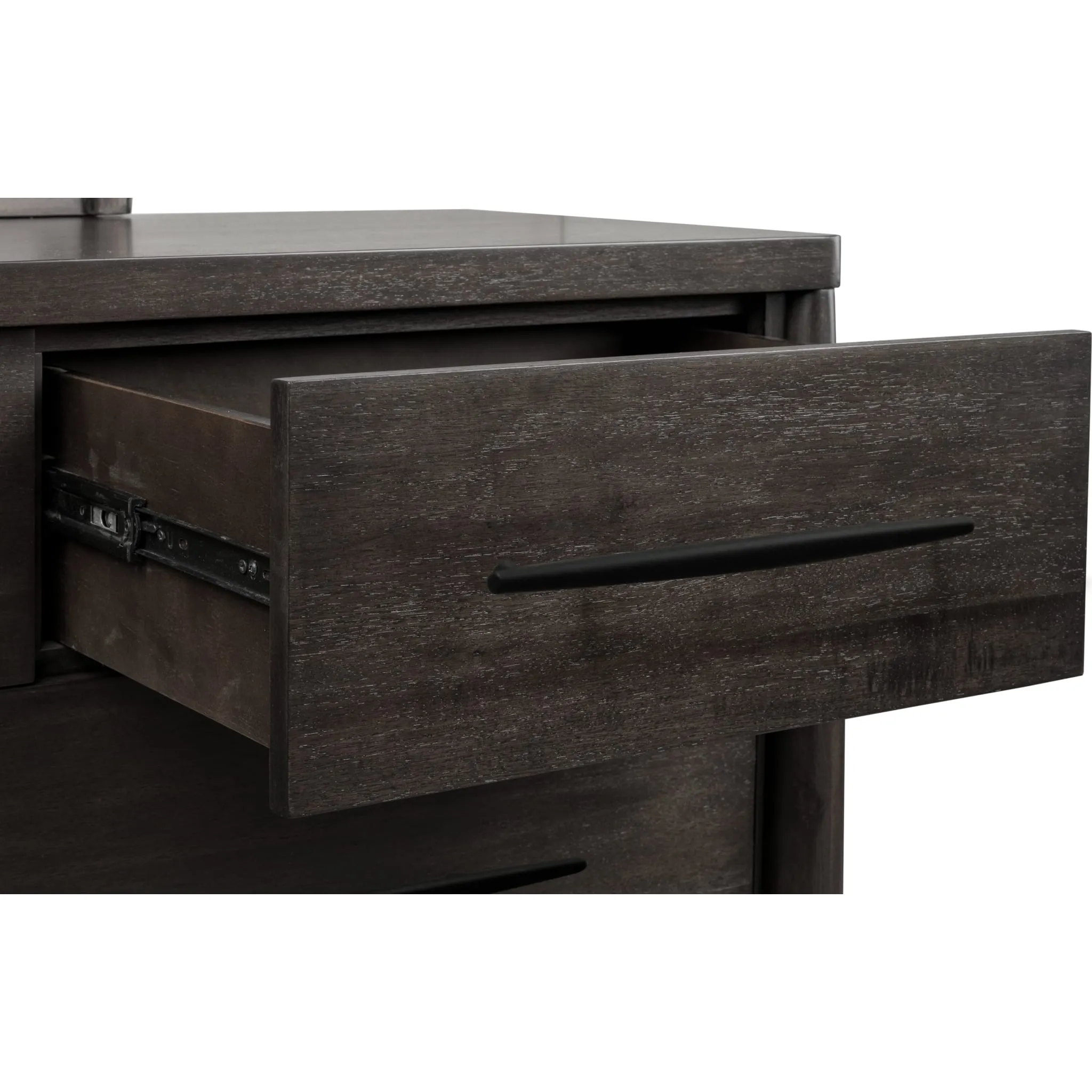Koko Seven Drawer Acacia Wood Dresser in Minx Modus