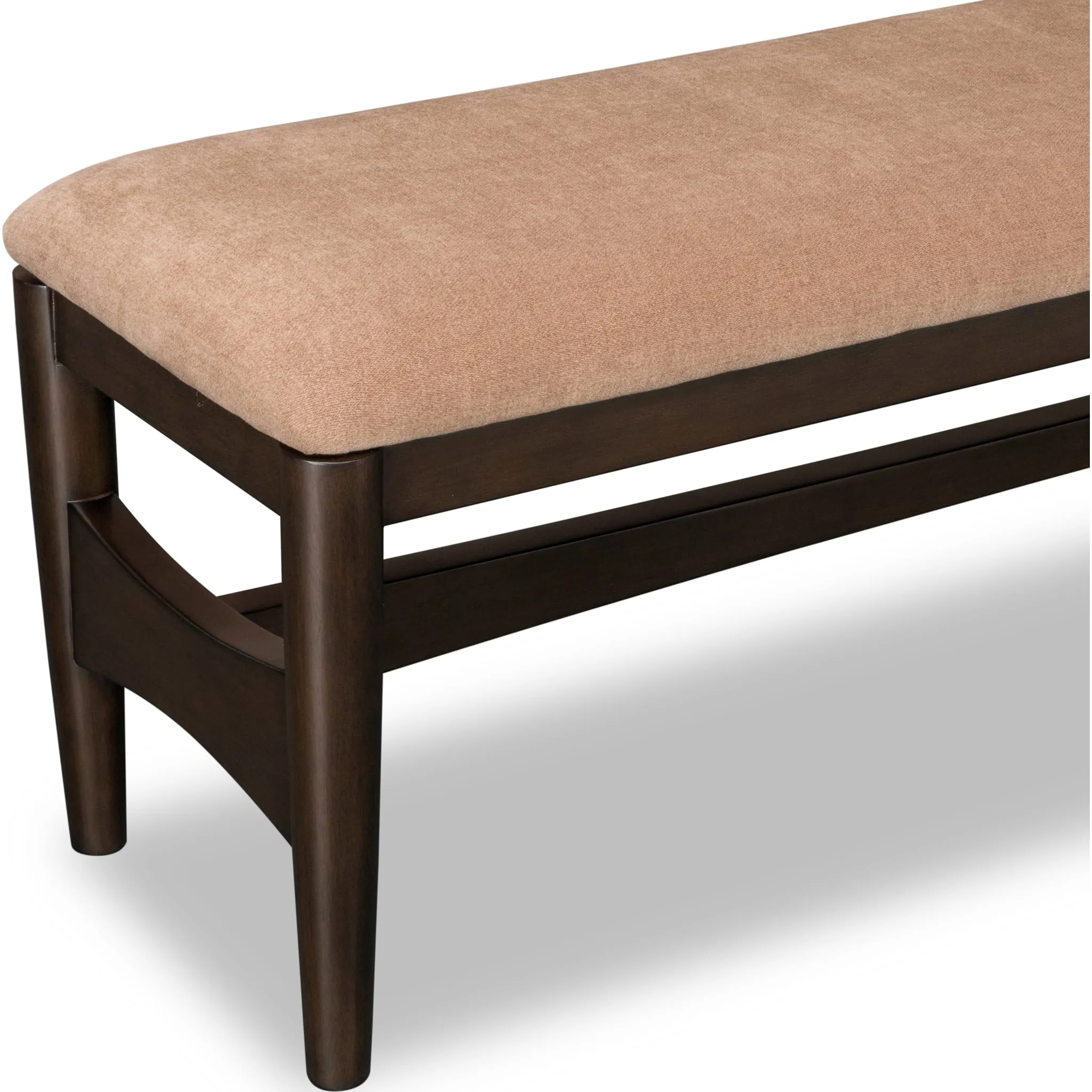 Koko Upholstered Dining Bench in Minx Modus