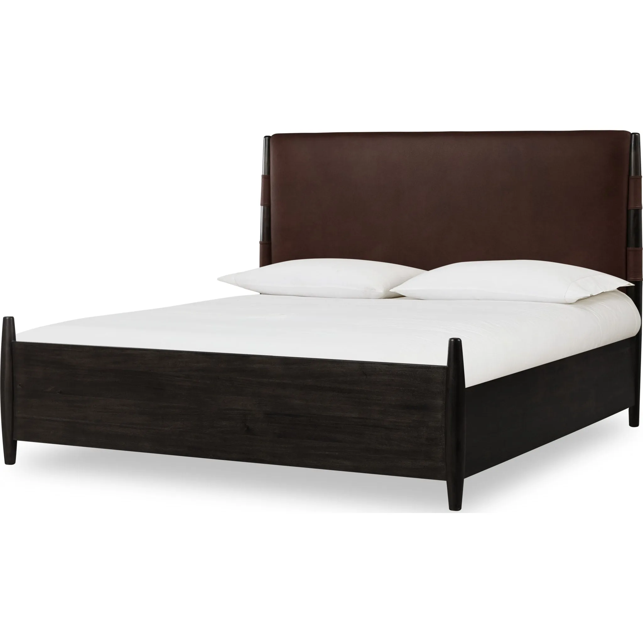 Koko Upholstered Panel Bed in Minx Modus