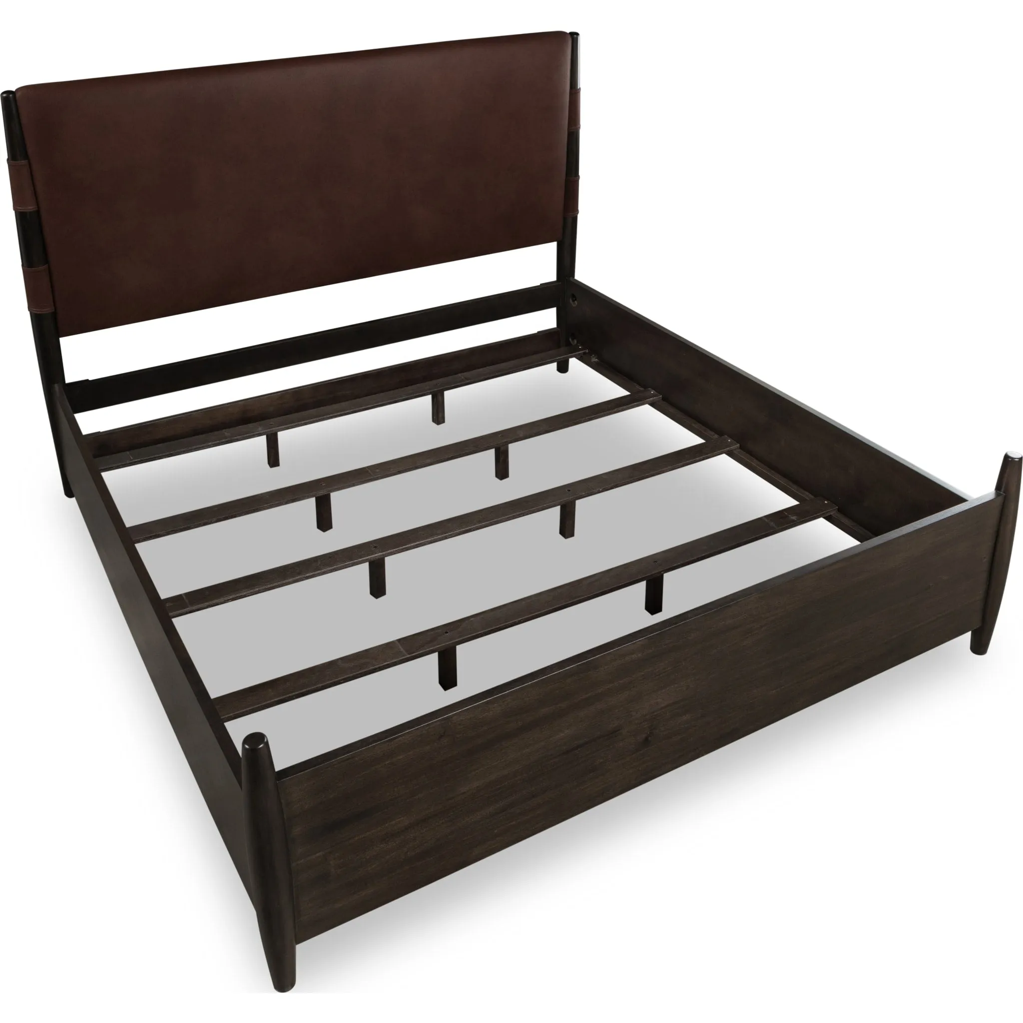 Koko Upholstered Panel Bed in Minx Modus