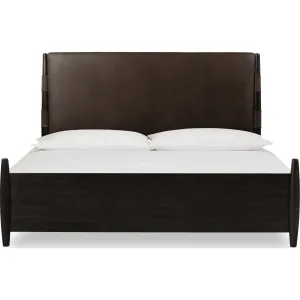 Koko Upholstered Panel Bed in Minx Modus
