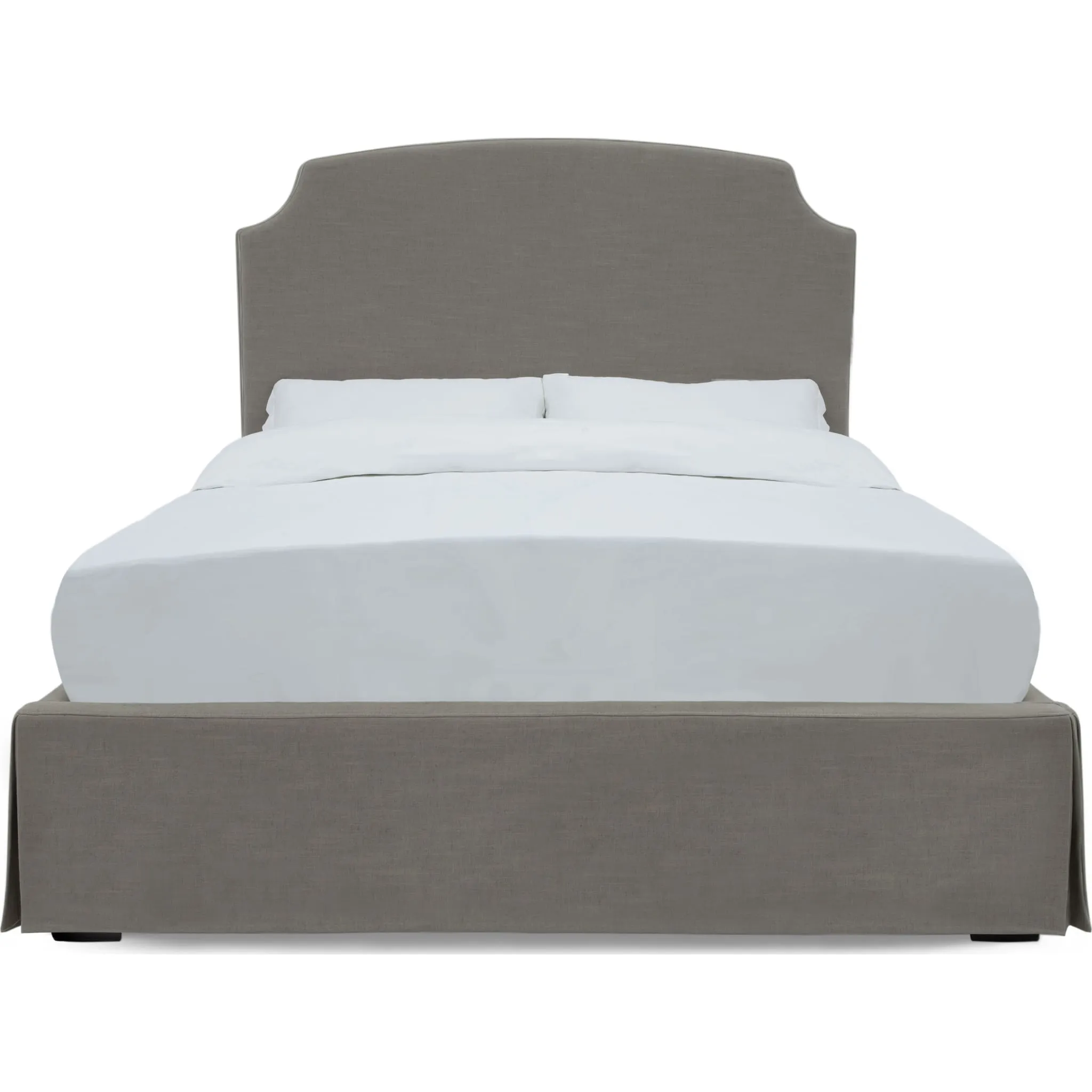 Laurel UpholsteredSkirted Panel Bed in Wheat Modus