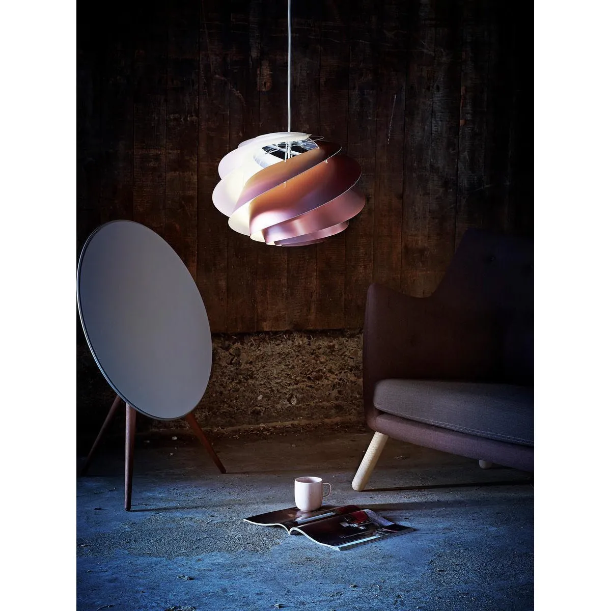 Le Klint Swirl Iii Pendant, Copper ø40 Cm