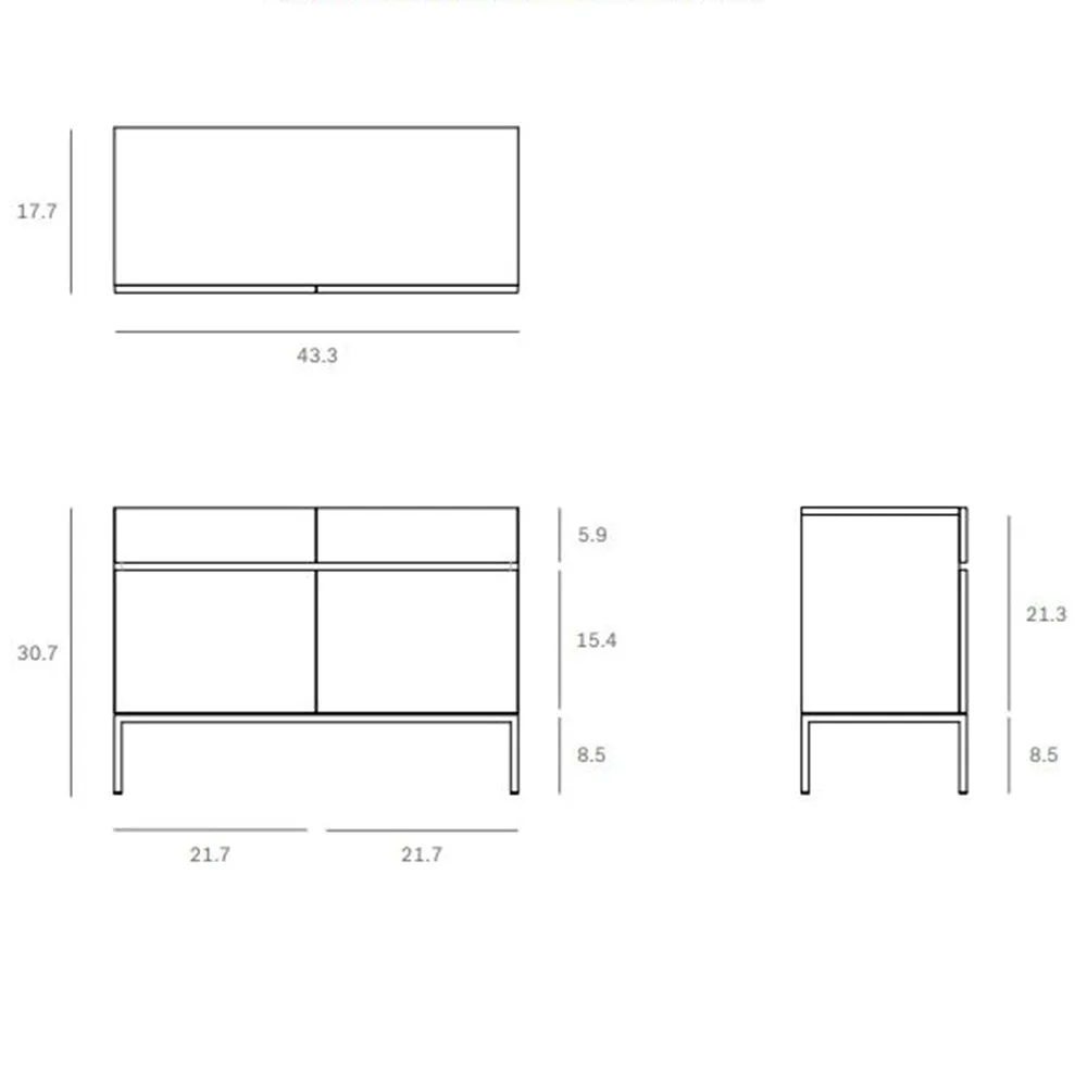 Ligna 2-Door 2-Drawer Sideboard