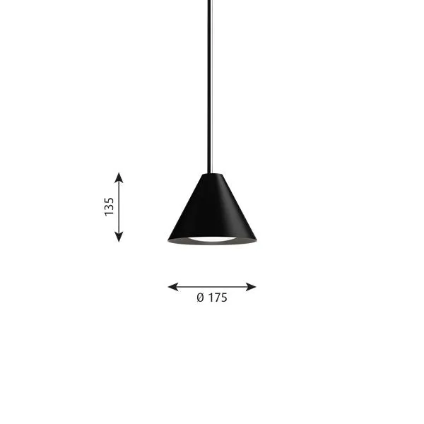 Louis Poulsen Keglen Pendant Led ø 175 Mm, Black