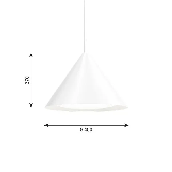 Louis Poulsen Keglen Pendeant Led ø 400 Mm, White