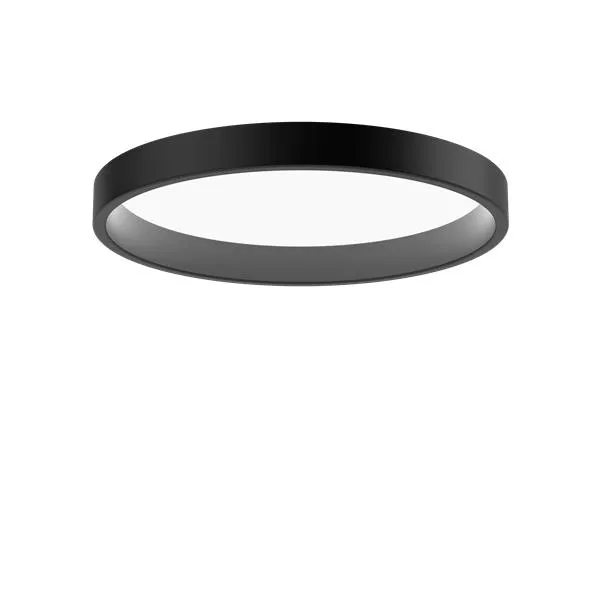 Louis Poulsen Lp Circle Semi Recessed Lamp ø 450 Mm, Black