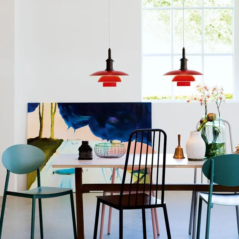 Louis Poulsen Ph 3 1/2 3 Pendant, Red