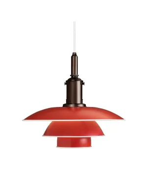 Louis Poulsen Ph 3 1/2 3 Pendant, Red