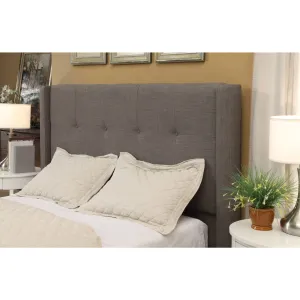 Madeleine Wingback Upholstered Headboard in Dolphin Linen Modus