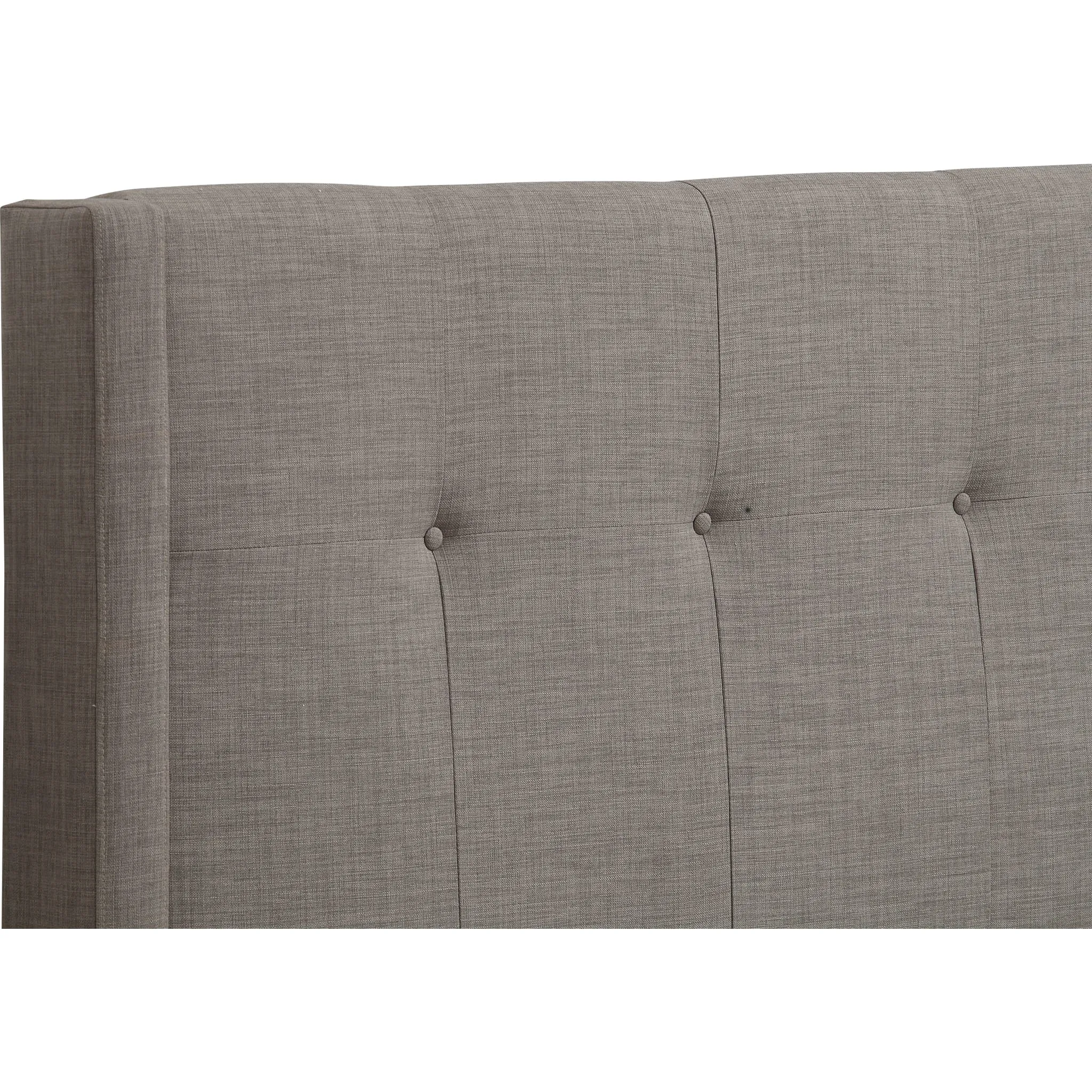 Madeleine Wingback Upholstered Headboard in Dolphin Linen Modus