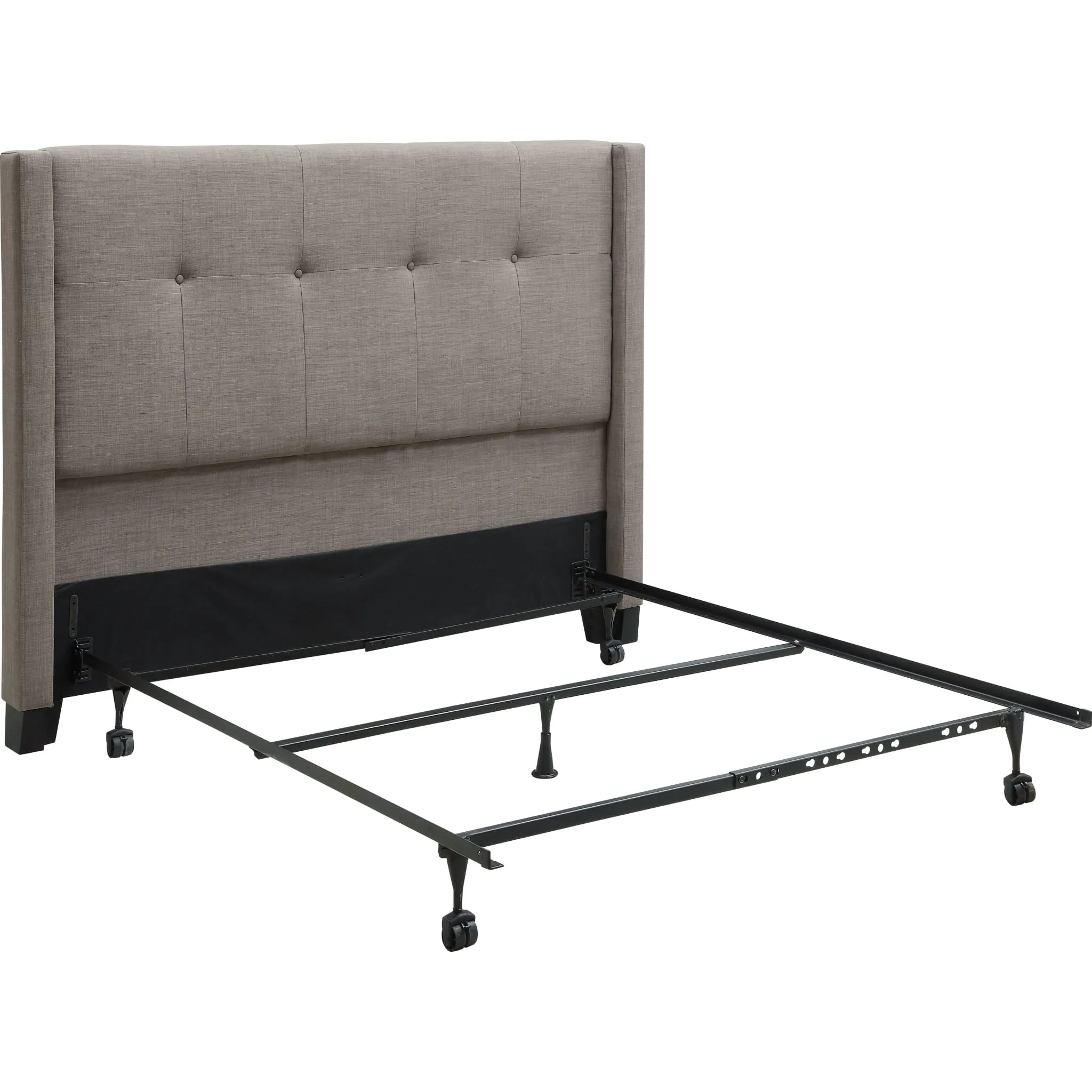 Madeleine Wingback Upholstered Headboard in Dolphin Linen Modus