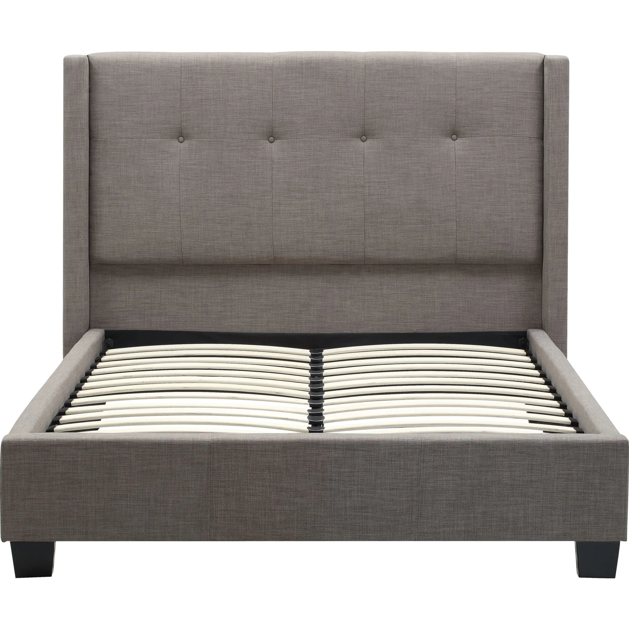Madeleine Wingback Upholstered Platform Bed Modus