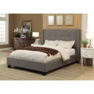 Madeleine Wingback Upholstered Platform Bed Modus