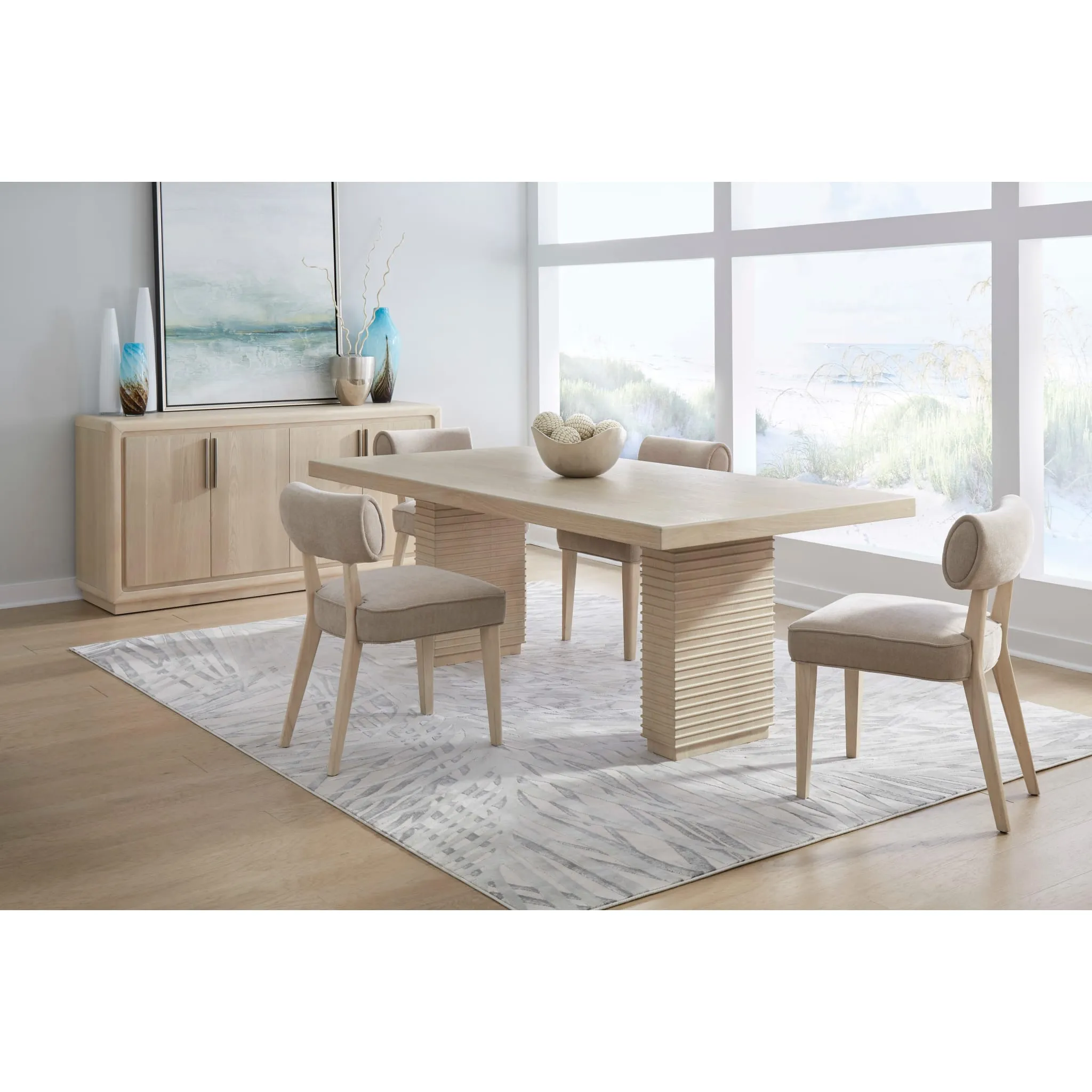 Magnolia 4 Door Wooden Sideboard in Daffodil Modus