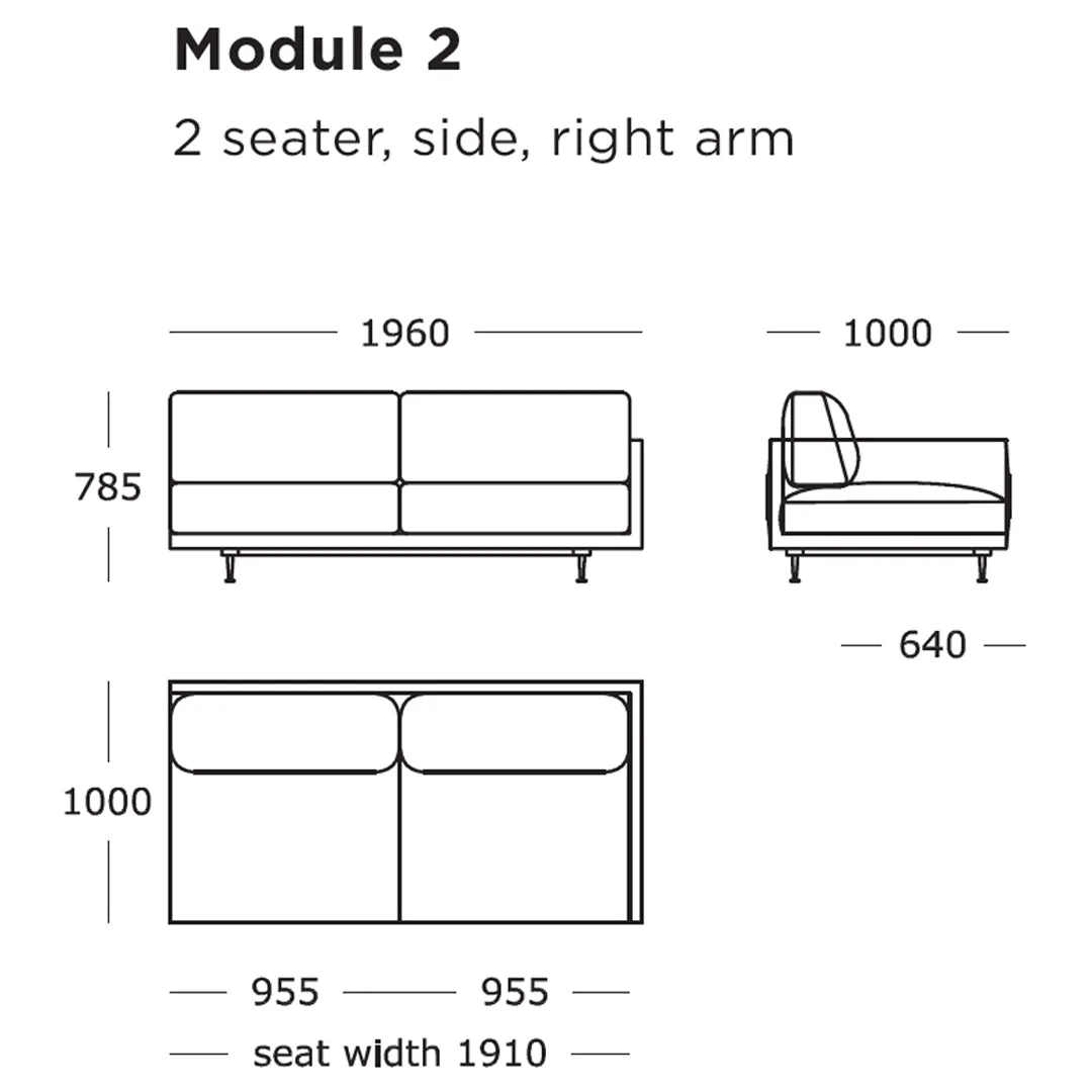 Maho Modular Sofa (Modules 1-4)