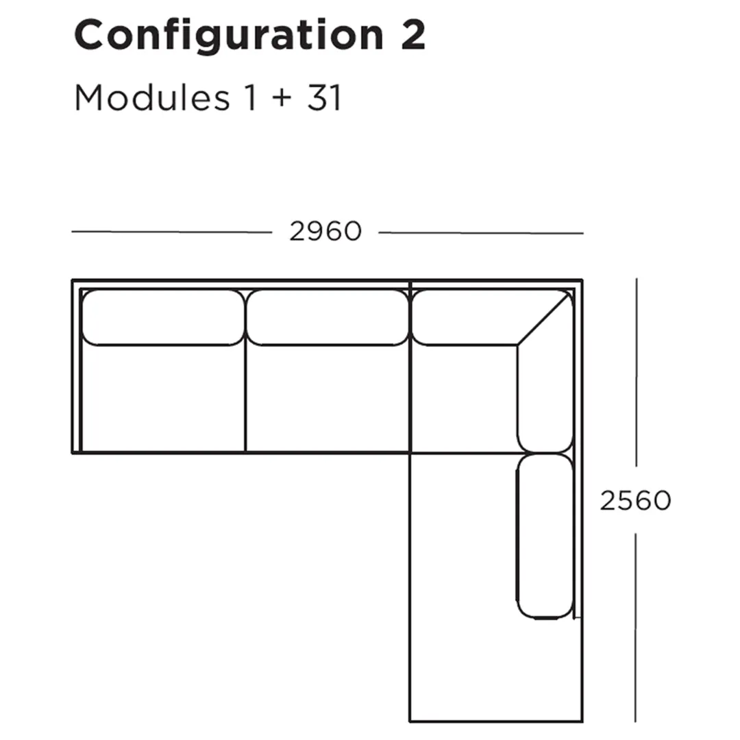 Maho Modular Sofa (Modules 1-4)