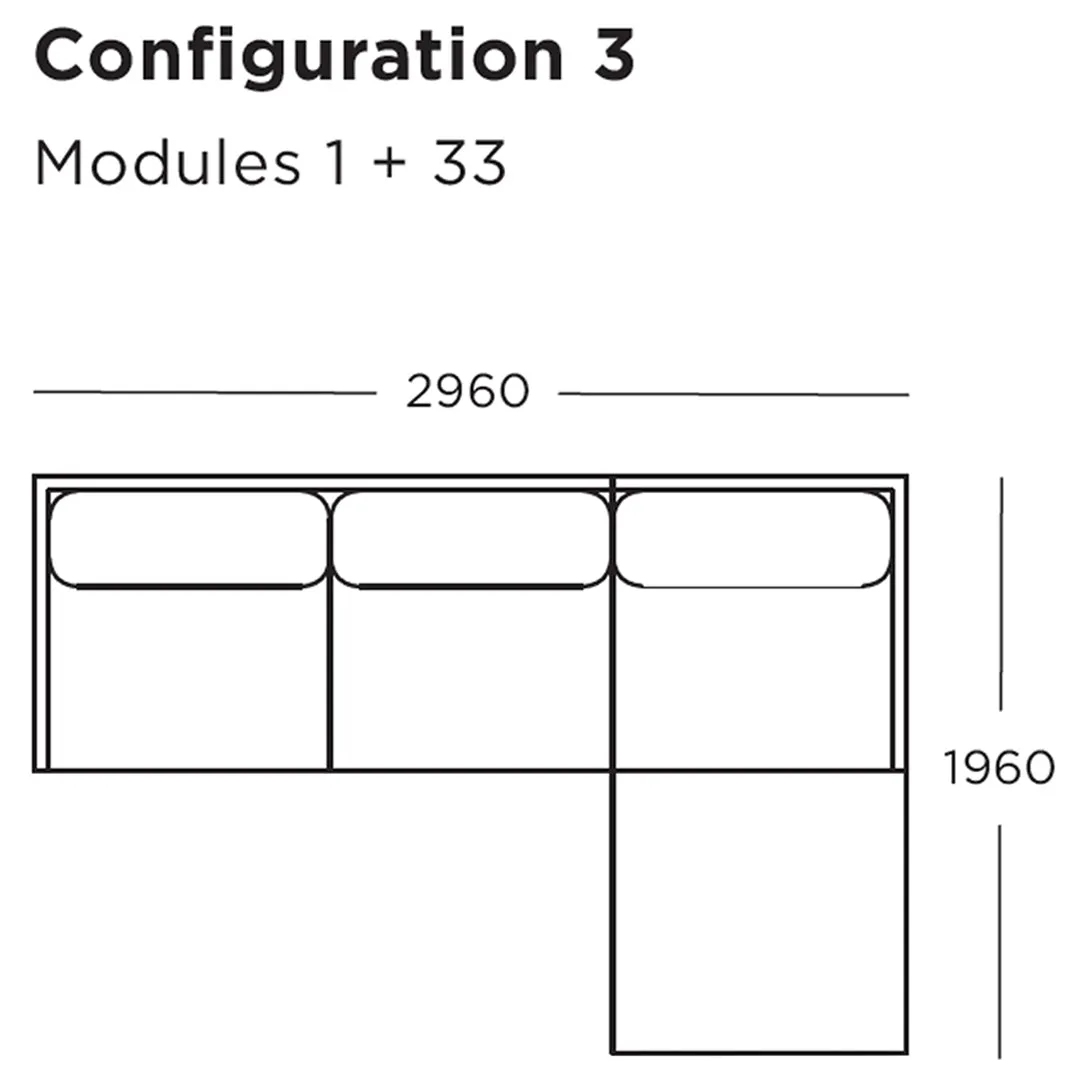 Maho Modular Sofa (Modules 1-4)