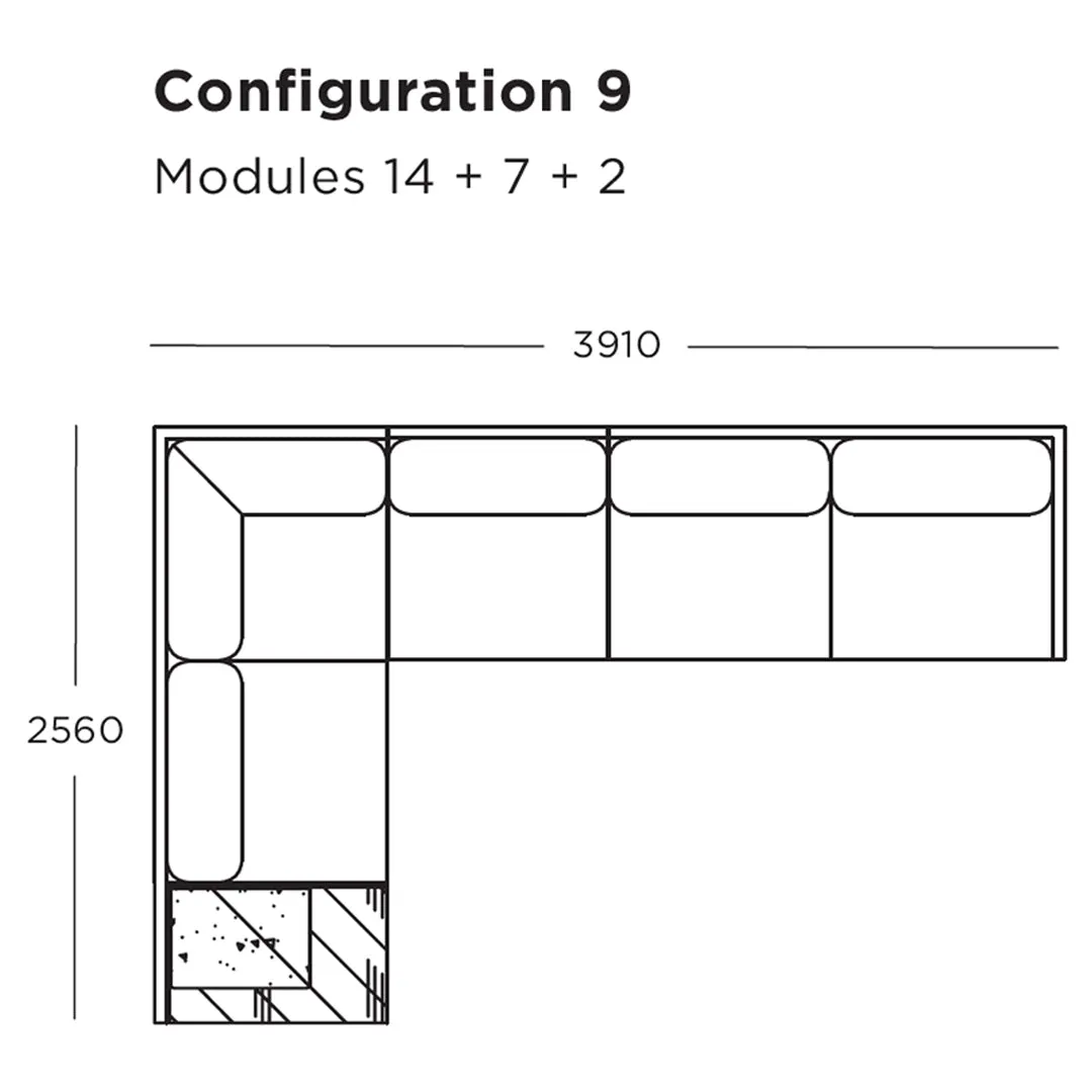 Maho Modular Sofa (Modules 1-4)
