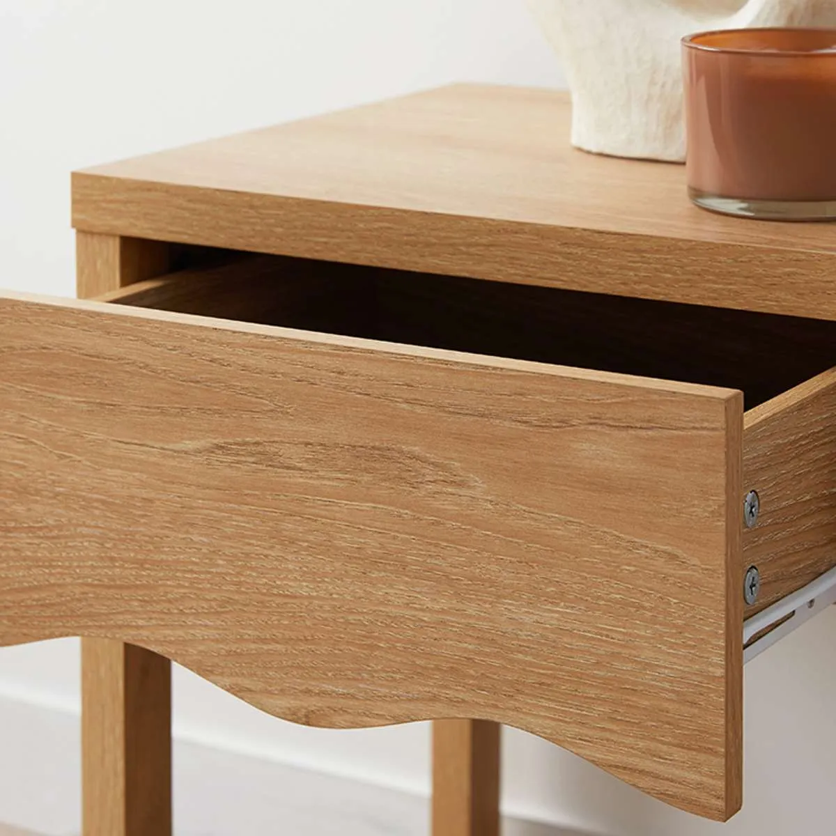 Malena Bedside Table - Natural Mocka