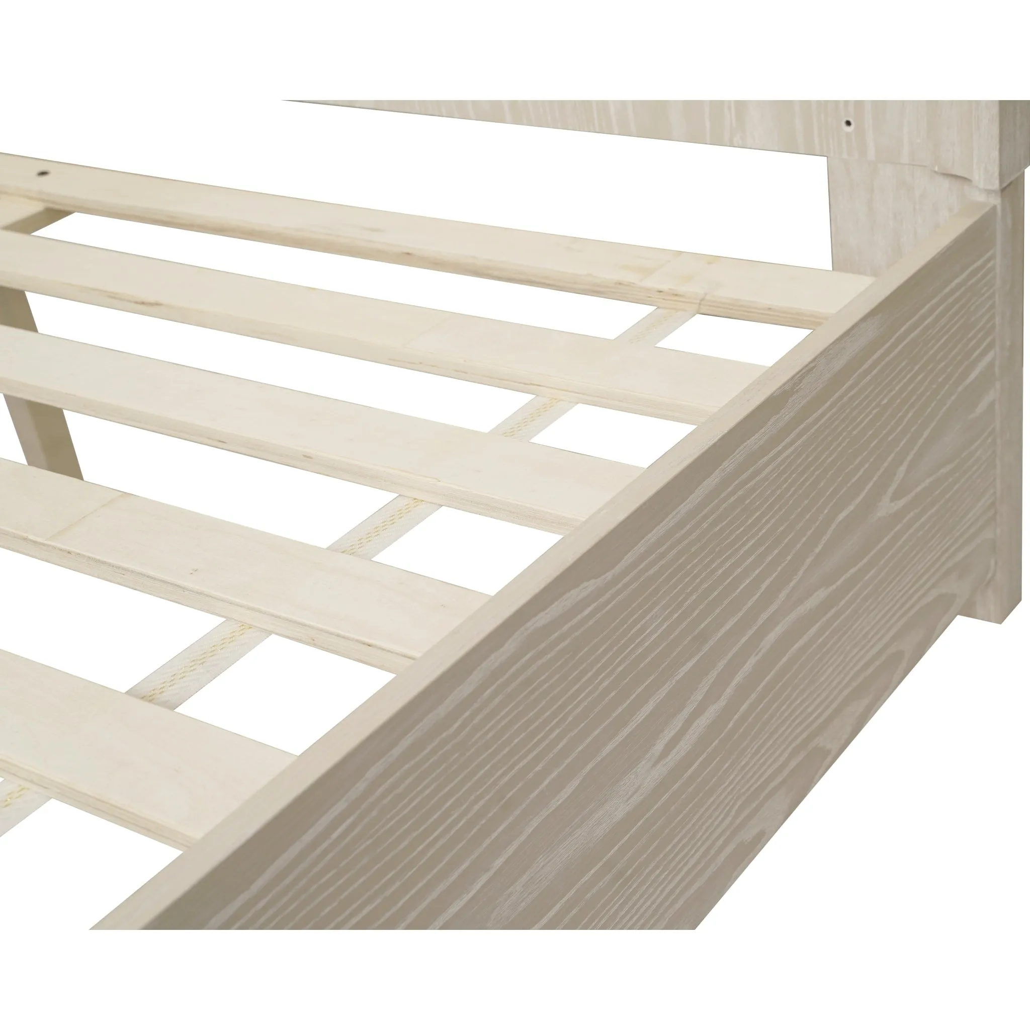 Maxime Two Drawer Footboard Storage Platform Bed In Ash Modus