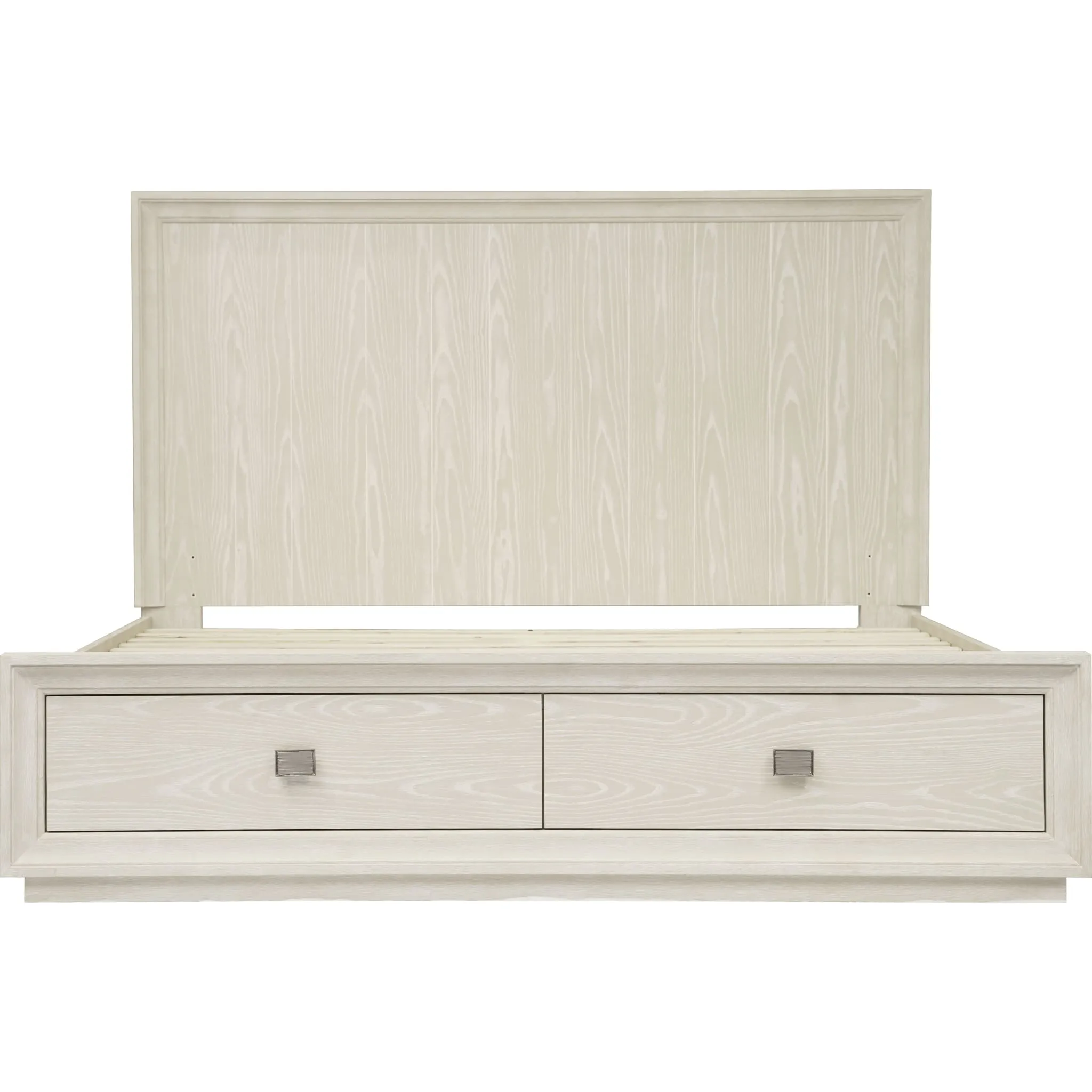 Maxime Two Drawer Footboard Storage Platform Bed In Ash Modus