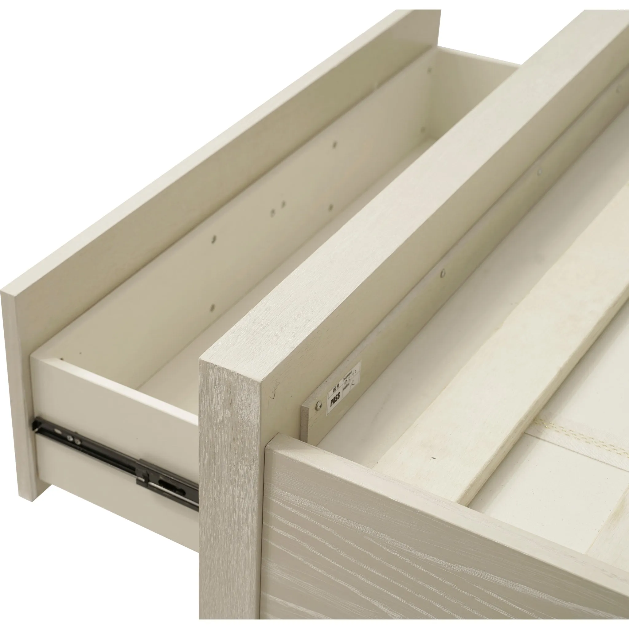 Maxime Two Drawer Footboard Storage Platform Bed In Ash Modus