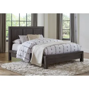 Meadow Solid Wood Platform Bed in Graphite Modus
