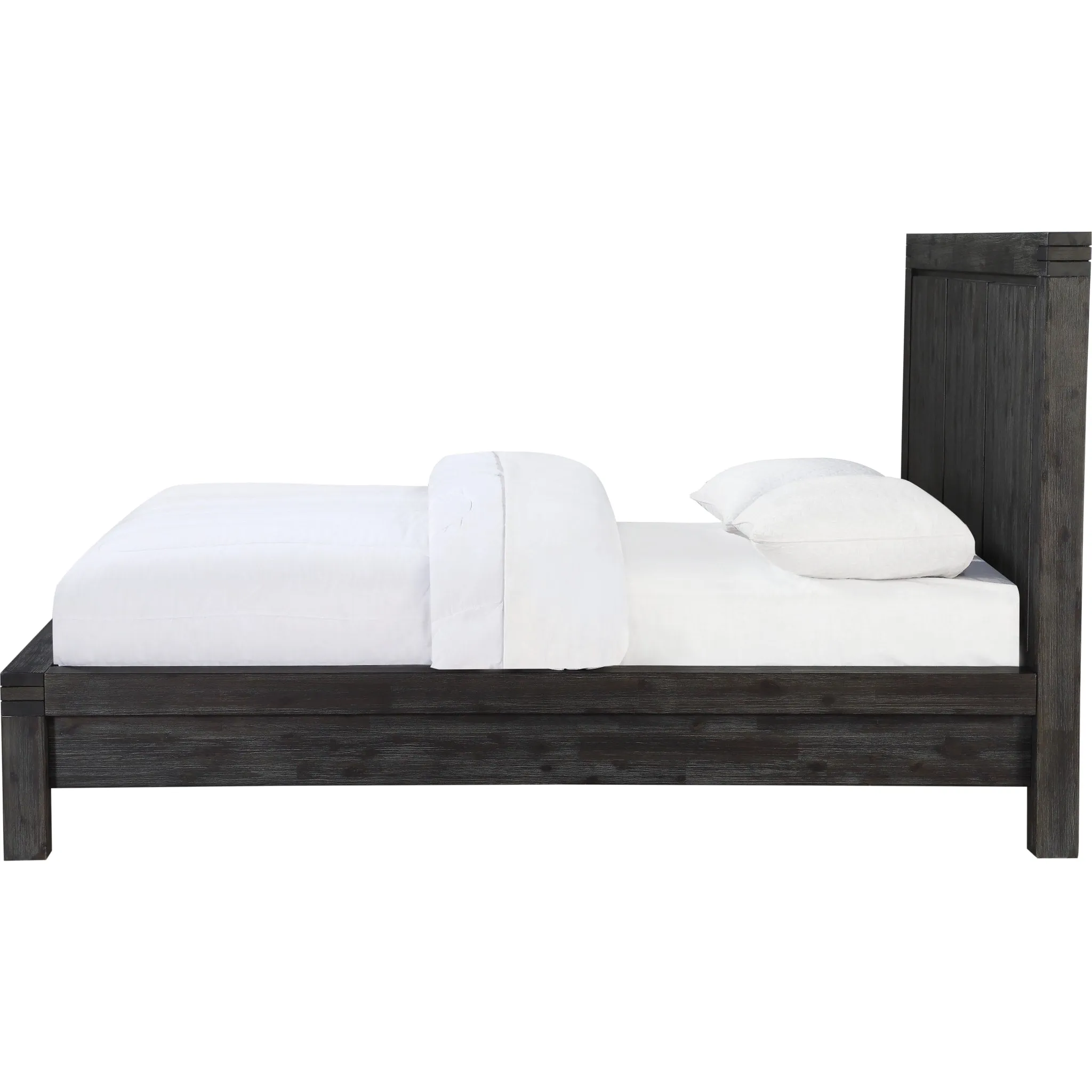 Meadow Solid Wood Platform Bed in Graphite Modus