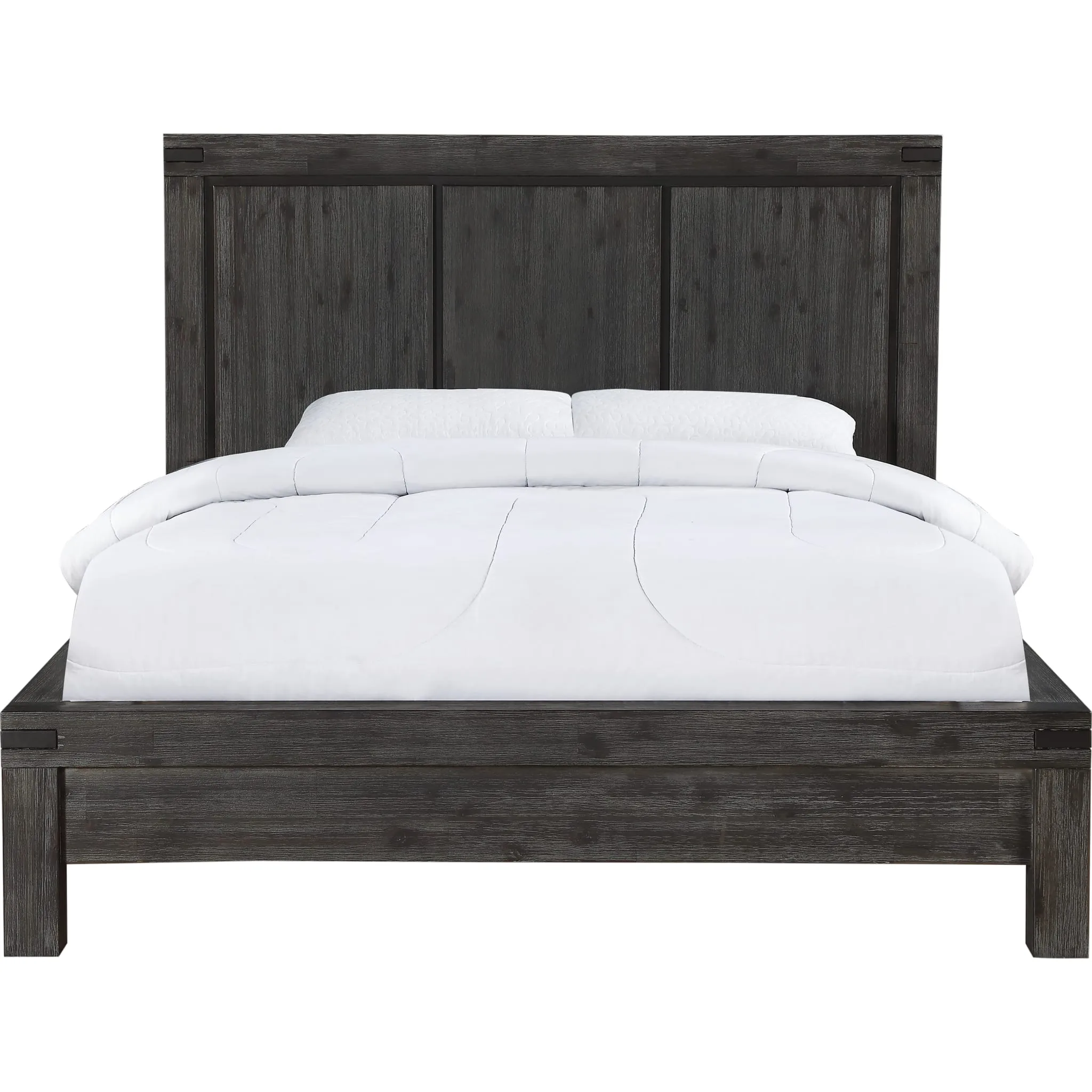 Meadow Solid Wood Platform Bed in Graphite Modus