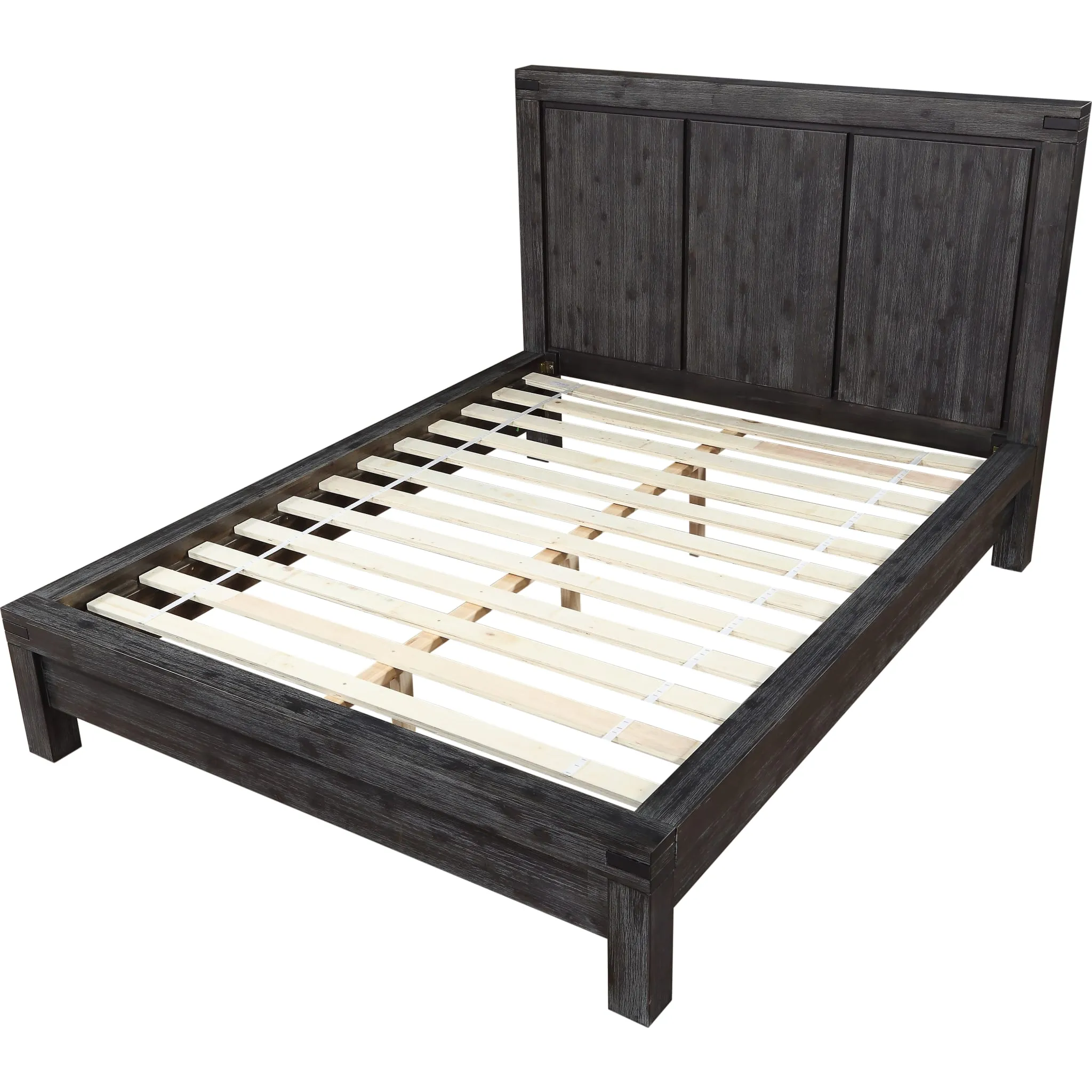 Meadow Solid Wood Platform Bed in Graphite Modus