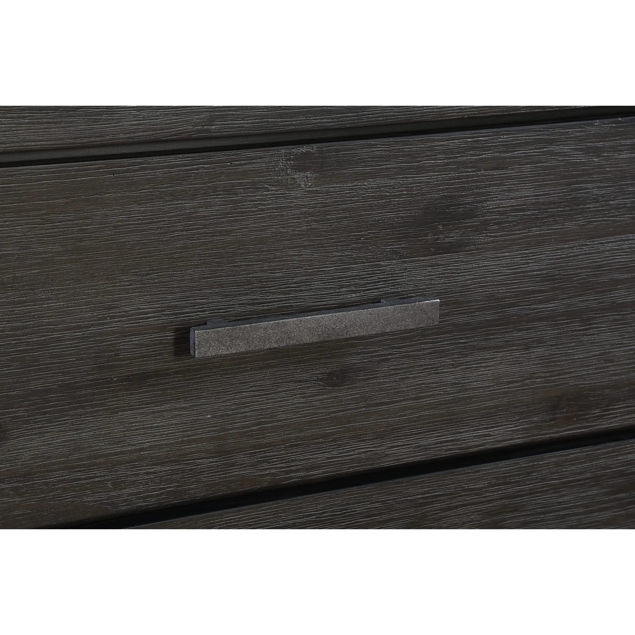 Meadow Solid Wood Two Drawer Nightstand in Graphite Modus