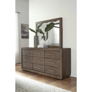 Melbourne Beveled Glass Mirror in Dark Pine Modus