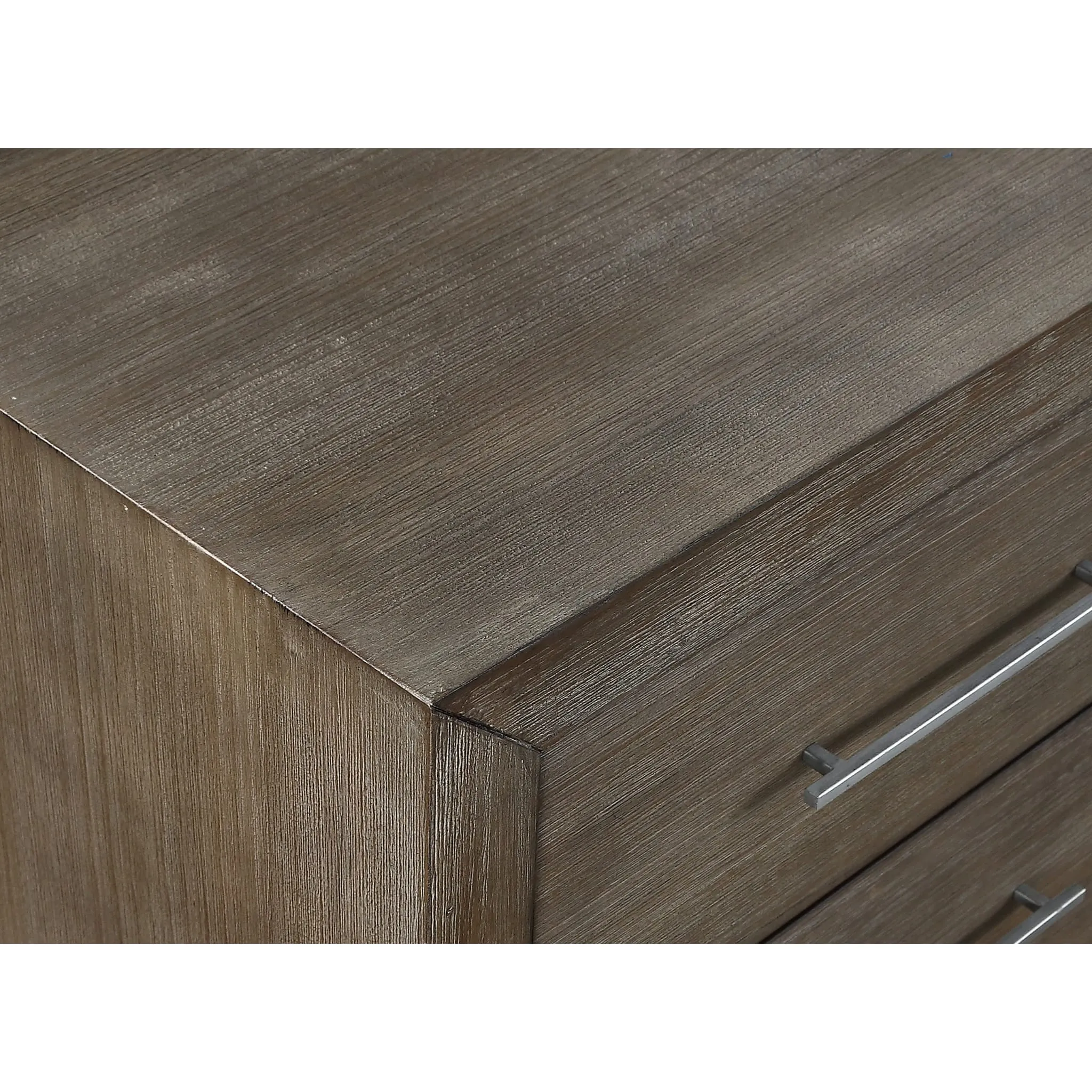 Melbourne Two Drawer Nightstand with USB in Dark Pine Modus