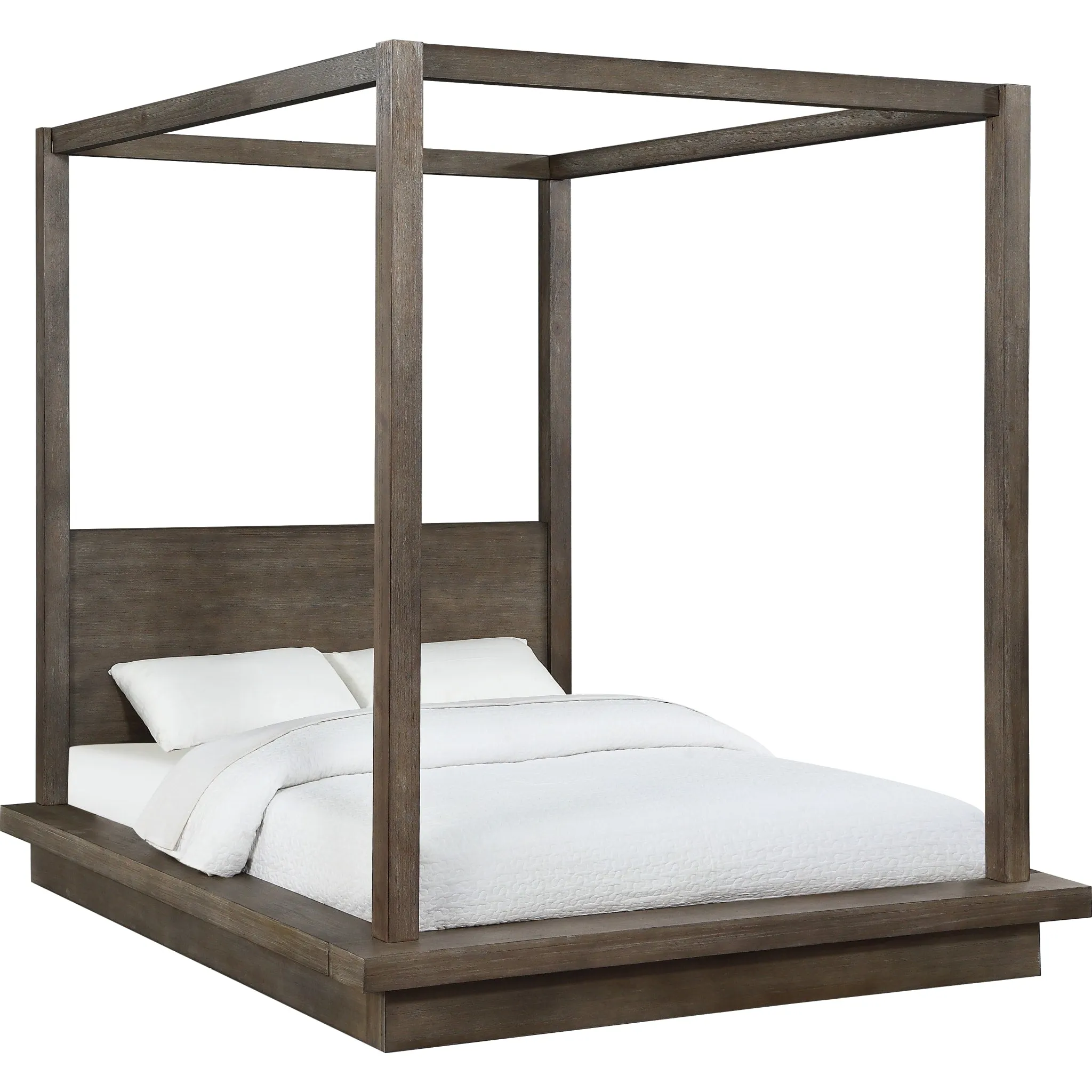 Melbourne Wood Canopy Bed in Dark Pine Modus