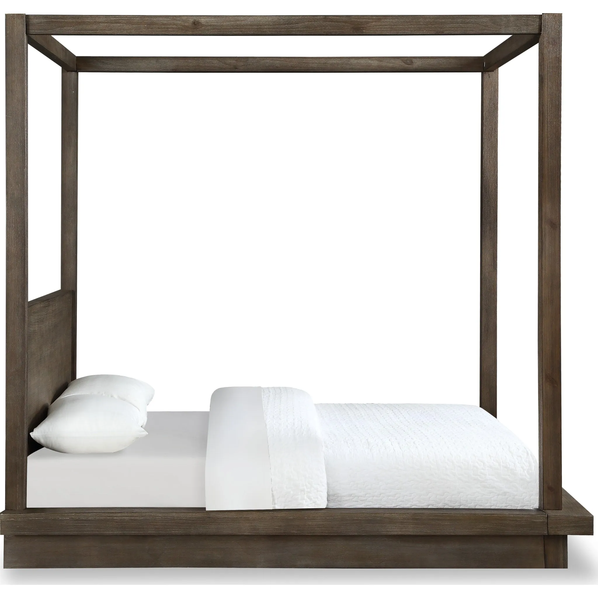 Melbourne Wood Canopy Bed in Dark Pine Modus