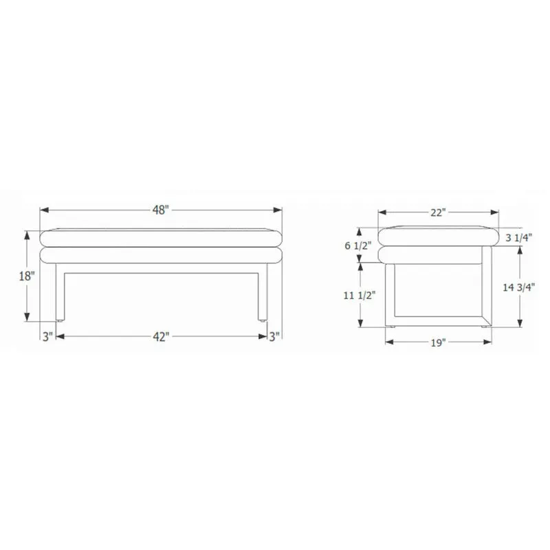 Melinda Bench with Shelf