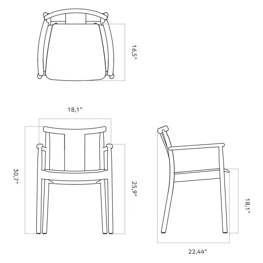 Merkur Dining Armchair