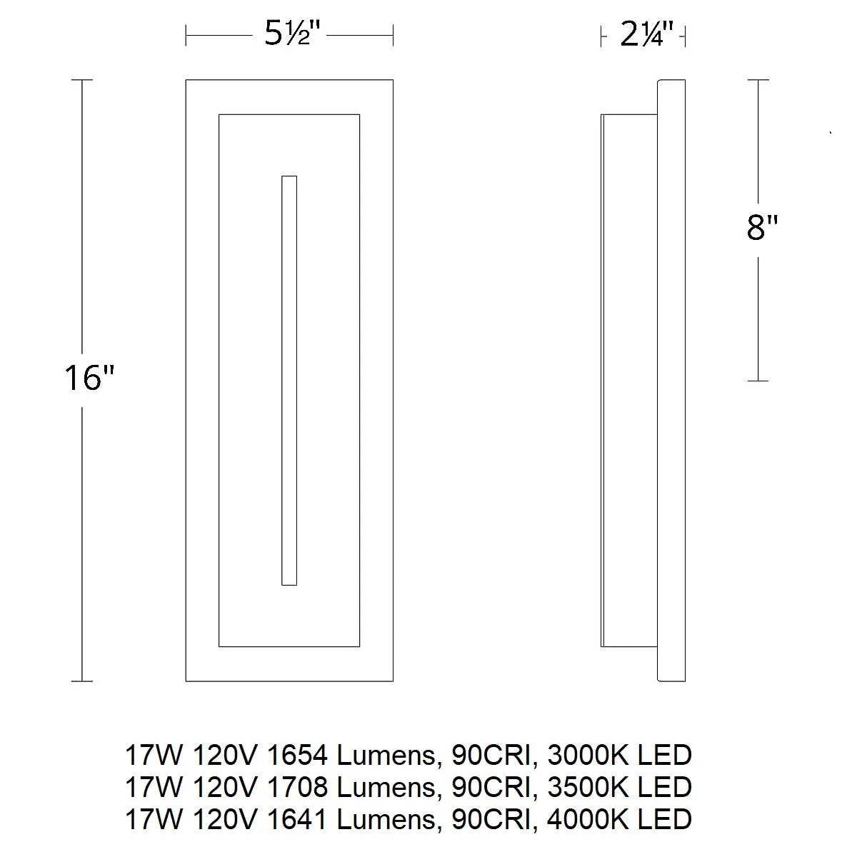 Midnight LED Outdoor Wall Sconce