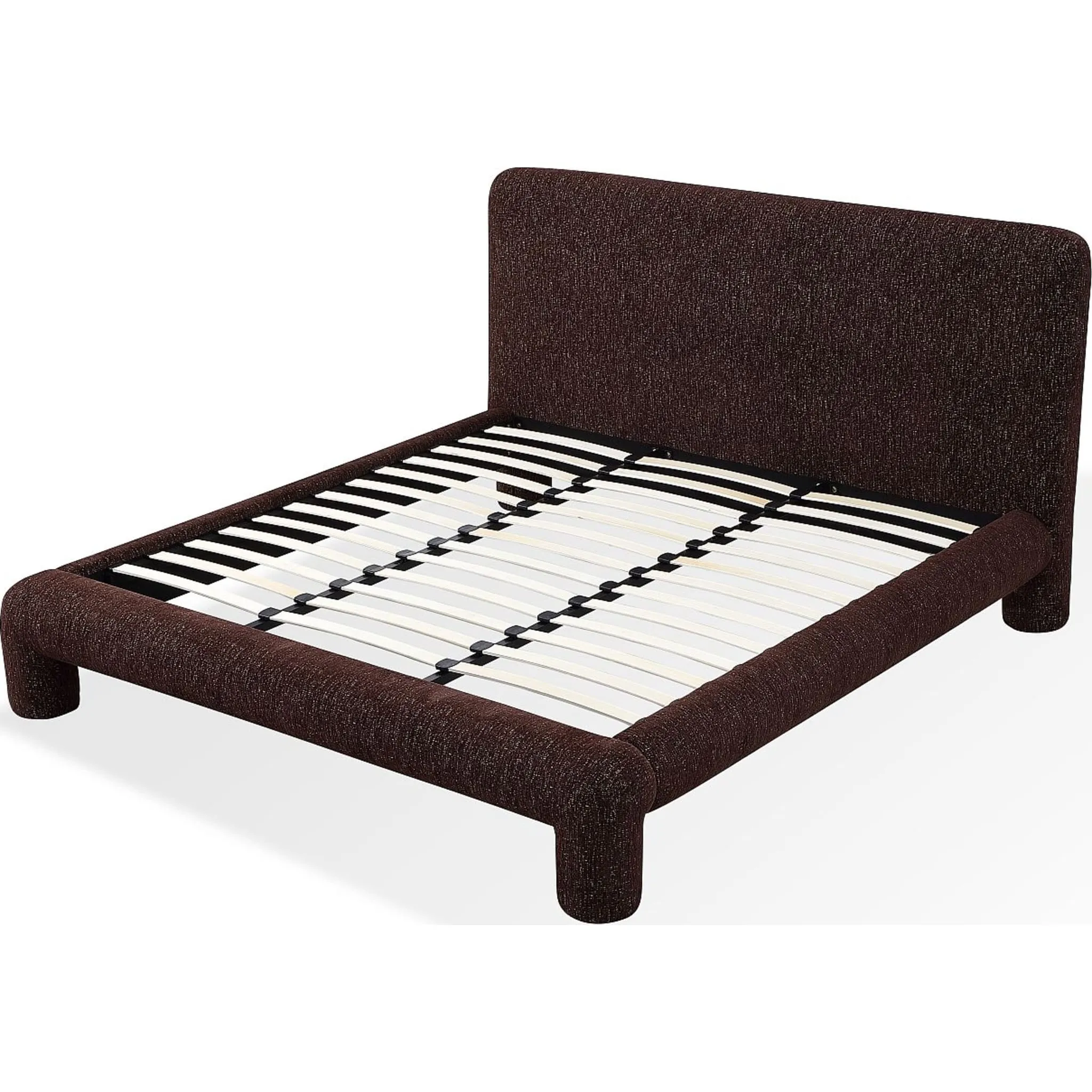 Mocoa Fully Upholstered Platform Bed in Mongoose Chenille Modus