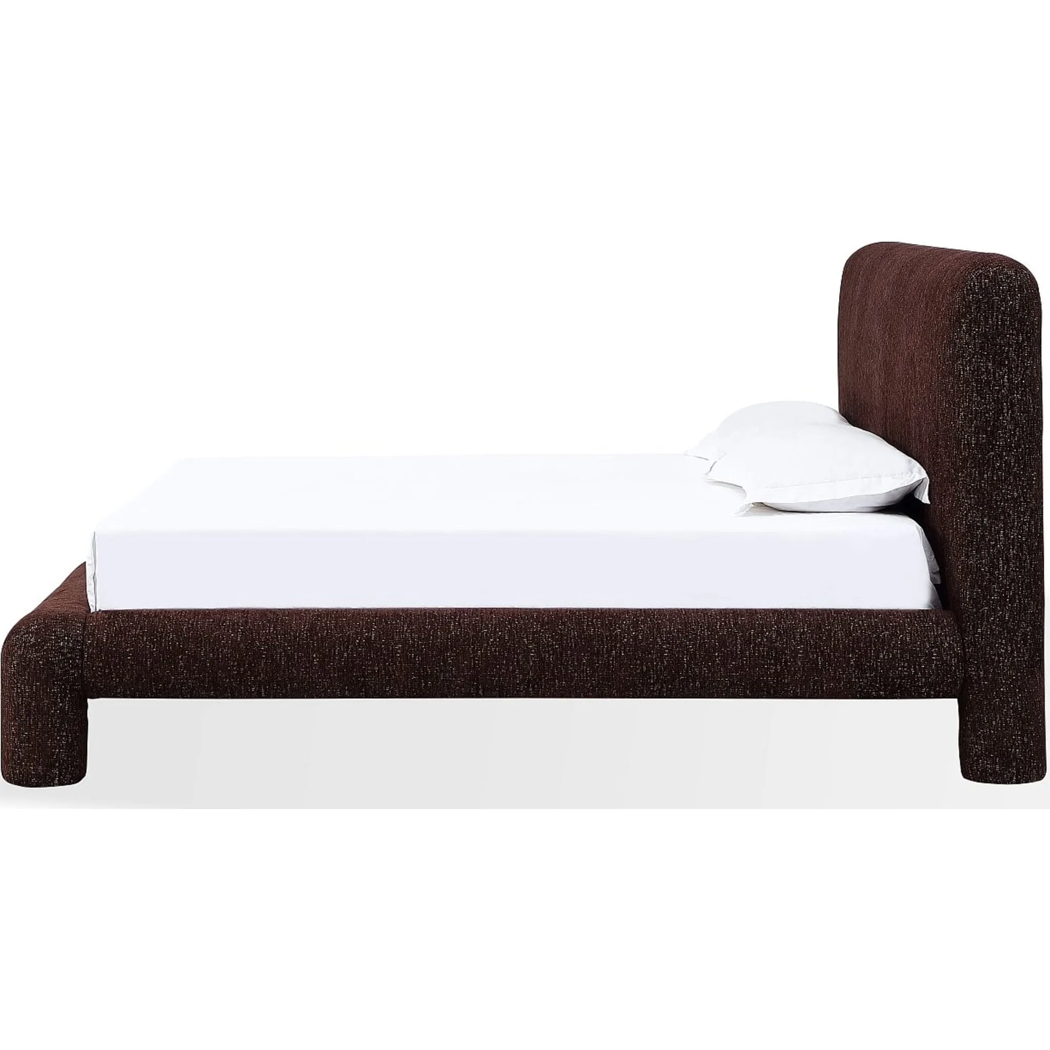 Mocoa Fully Upholstered Platform Bed in Mongoose Chenille Modus
