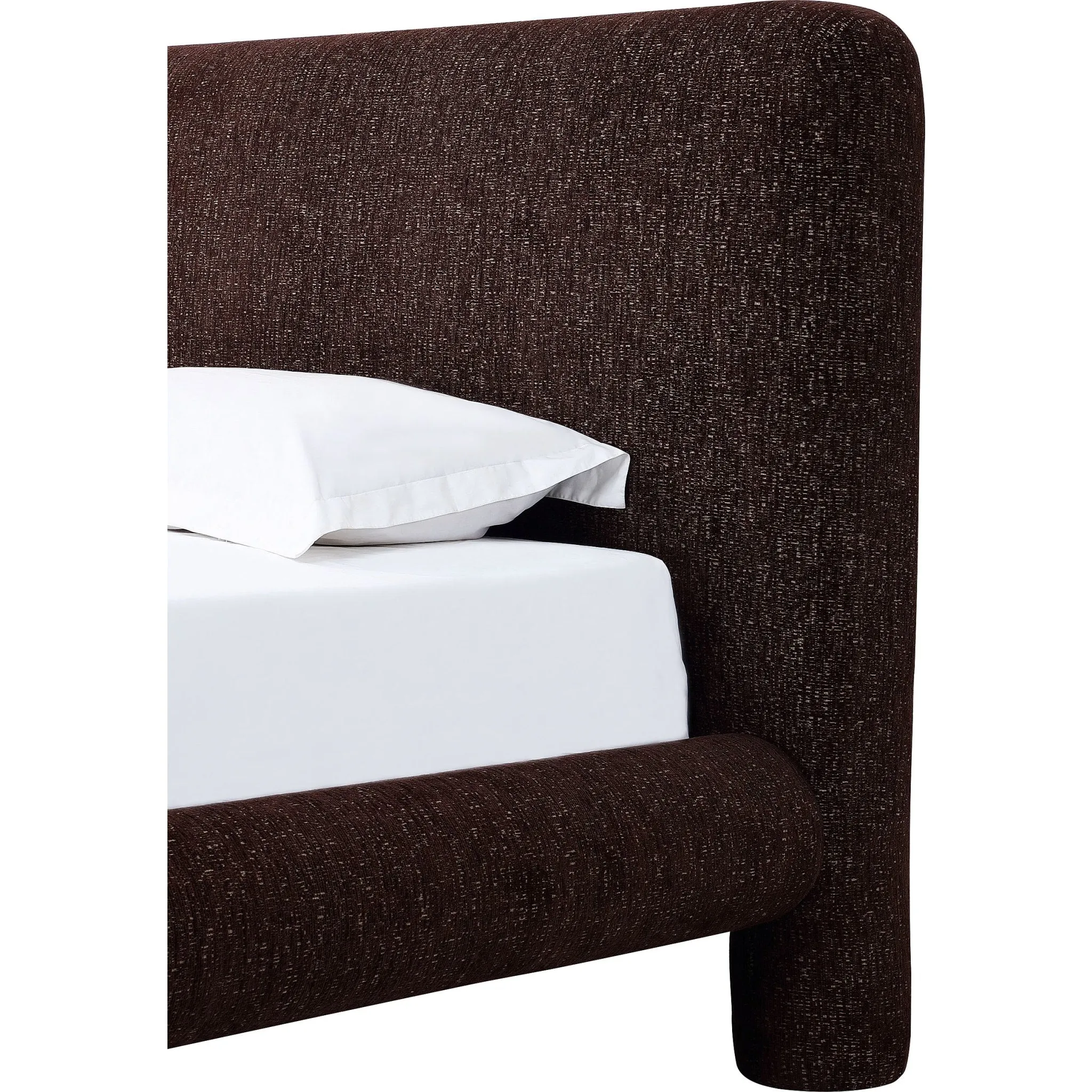 Mocoa Fully Upholstered Platform Bed in Mongoose Chenille Modus