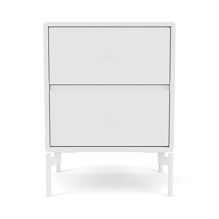Montana Drift Drawer Module With Legs, New White/Snow White