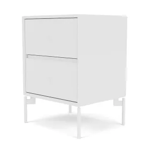 Montana Drift Drawer Module With Legs, New White/Snow White