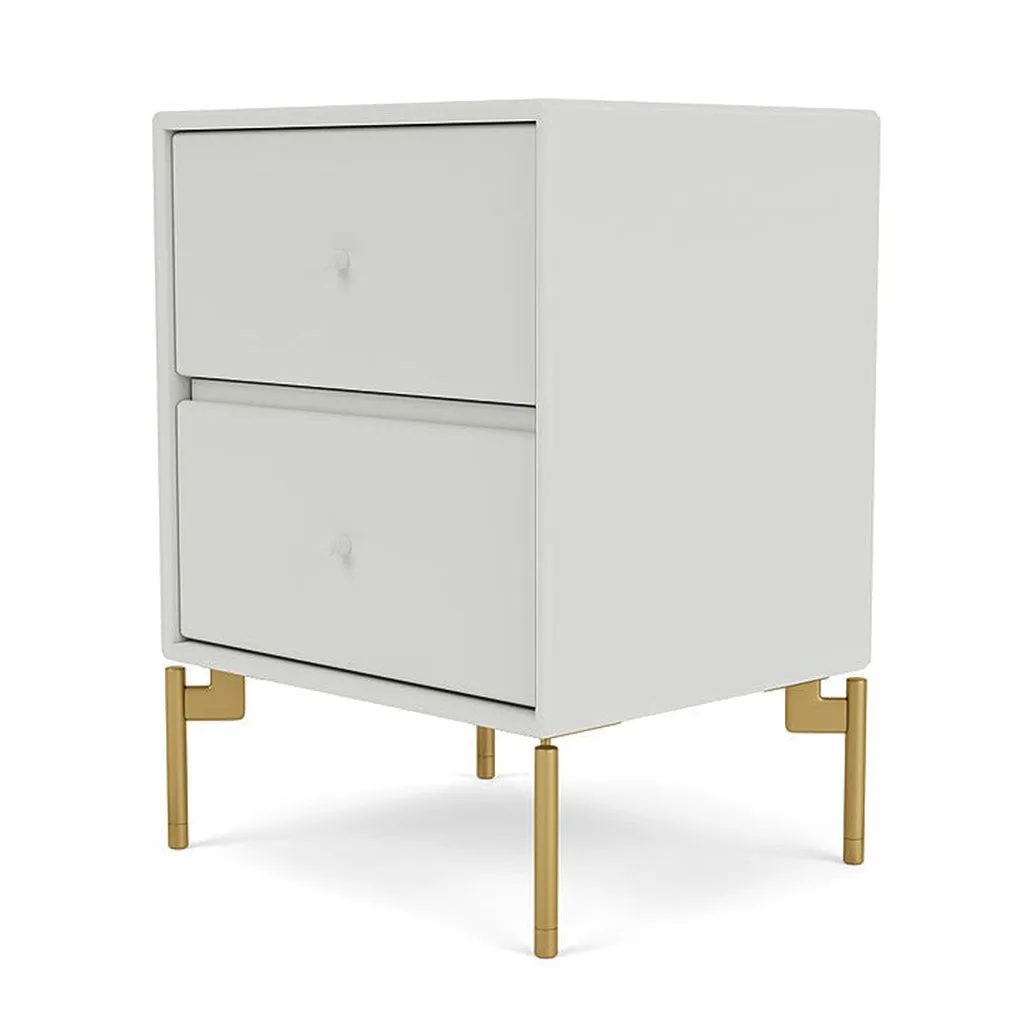 Montana Drift Drawer Module With Legs, Nordic/Brass